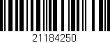 Código de barras (EAN, GTIN, SKU, ISBN): '21184250'