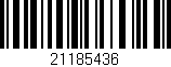 Código de barras (EAN, GTIN, SKU, ISBN): '21185436'