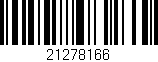 Código de barras (EAN, GTIN, SKU, ISBN): '21278166'