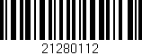 Código de barras (EAN, GTIN, SKU, ISBN): '21280112'