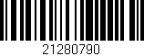 Código de barras (EAN, GTIN, SKU, ISBN): '21280790'