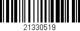 Código de barras (EAN, GTIN, SKU, ISBN): '21330519'