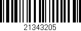 Código de barras (EAN, GTIN, SKU, ISBN): '21343205'