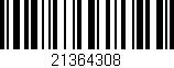 Código de barras (EAN, GTIN, SKU, ISBN): '21364308'