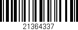 Código de barras (EAN, GTIN, SKU, ISBN): '21364337'