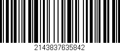 Código de barras (EAN, GTIN, SKU, ISBN): '2143837635842'