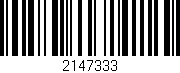 Código de barras (EAN, GTIN, SKU, ISBN): '2147333'