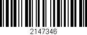 Código de barras (EAN, GTIN, SKU, ISBN): '2147346'