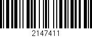 Código de barras (EAN, GTIN, SKU, ISBN): '2147411'