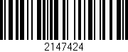 Código de barras (EAN, GTIN, SKU, ISBN): '2147424'