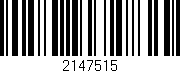 Código de barras (EAN, GTIN, SKU, ISBN): '2147515'