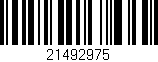 Código de barras (EAN, GTIN, SKU, ISBN): '21492975'