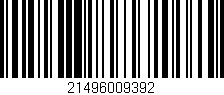 Código de barras (EAN, GTIN, SKU, ISBN): '21496009392'