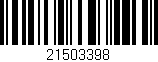 Código de barras (EAN, GTIN, SKU, ISBN): '21503398'