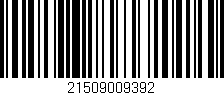 Código de barras (EAN, GTIN, SKU, ISBN): '21509009392'