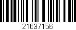 Código de barras (EAN, GTIN, SKU, ISBN): '21637156'