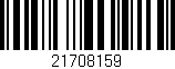 Código de barras (EAN, GTIN, SKU, ISBN): '21708159'