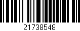 Código de barras (EAN, GTIN, SKU, ISBN): '21738548'