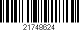 Código de barras (EAN, GTIN, SKU, ISBN): '21748624'