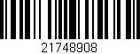 Código de barras (EAN, GTIN, SKU, ISBN): '21748908'