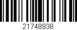 Código de barras (EAN, GTIN, SKU, ISBN): '21748938'