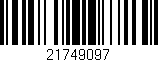 Código de barras (EAN, GTIN, SKU, ISBN): '21749097'