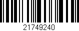 Código de barras (EAN, GTIN, SKU, ISBN): '21749240'