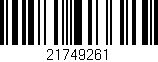 Código de barras (EAN, GTIN, SKU, ISBN): '21749261'