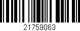 Código de barras (EAN, GTIN, SKU, ISBN): '21759063'