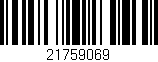 Código de barras (EAN, GTIN, SKU, ISBN): '21759069'