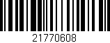 Código de barras (EAN, GTIN, SKU, ISBN): '21770608'