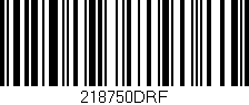 Código de barras (EAN, GTIN, SKU, ISBN): '218750DRF'