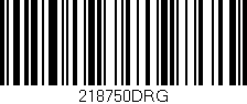 Código de barras (EAN, GTIN, SKU, ISBN): '218750DRG'