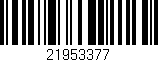 Código de barras (EAN, GTIN, SKU, ISBN): '21953377'