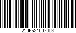 Código de barras (EAN, GTIN, SKU, ISBN): '2206531007008'