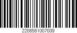 Código de barras (EAN, GTIN, SKU, ISBN): '2206561007009'