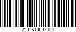 Código de barras (EAN, GTIN, SKU, ISBN): '2207519007003'