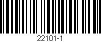 Código de barras (EAN, GTIN, SKU, ISBN): '22101-1'