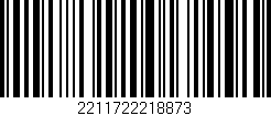 Código de barras (EAN, GTIN, SKU, ISBN): '2211722218873'