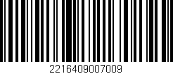 Código de barras (EAN, GTIN, SKU, ISBN): '2216409007009'