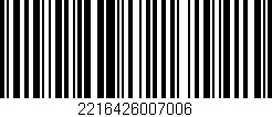 Código de barras (EAN, GTIN, SKU, ISBN): '2216426007006'