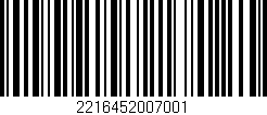 Código de barras (EAN, GTIN, SKU, ISBN): '2216452007001'