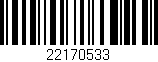 Código de barras (EAN, GTIN, SKU, ISBN): '22170533'