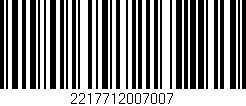 Código de barras (EAN, GTIN, SKU, ISBN): '2217712007007'