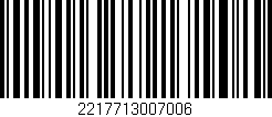 Código de barras (EAN, GTIN, SKU, ISBN): '2217713007006'