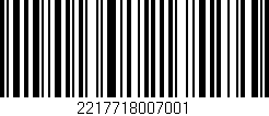 Código de barras (EAN, GTIN, SKU, ISBN): '2217718007001'