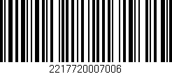 Código de barras (EAN, GTIN, SKU, ISBN): '2217720007006'