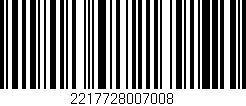 Código de barras (EAN, GTIN, SKU, ISBN): '2217728007008'