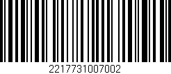 Código de barras (EAN, GTIN, SKU, ISBN): '2217731007002'