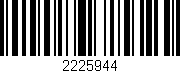 Código de barras (EAN, GTIN, SKU, ISBN): '2225944'